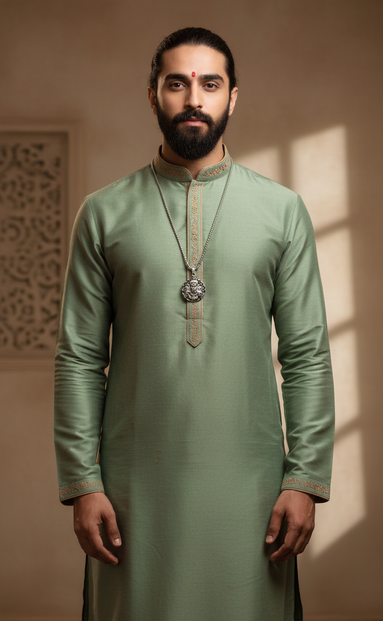 Hanuman Ji Pendant Oxodaised Silver Chain