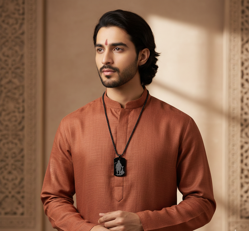 Hanuman Chalisha Pendant with Chain