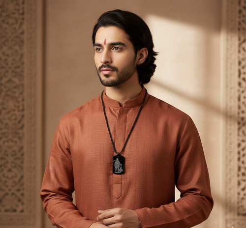 Hanuman Chalisha Pendant with Chain