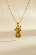 Gold Plated Ambe Mataji Pendant with Chain
