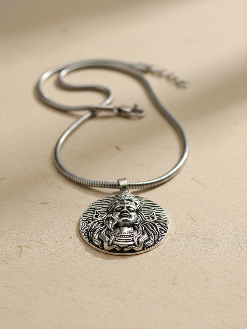 Lord Shiv Pendant with Snake