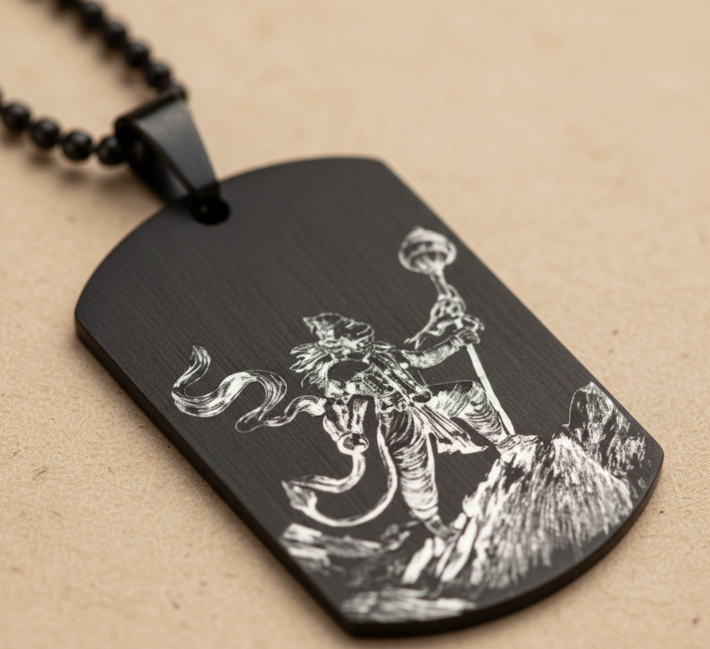 Protector Hanuman  Pendant with Chain