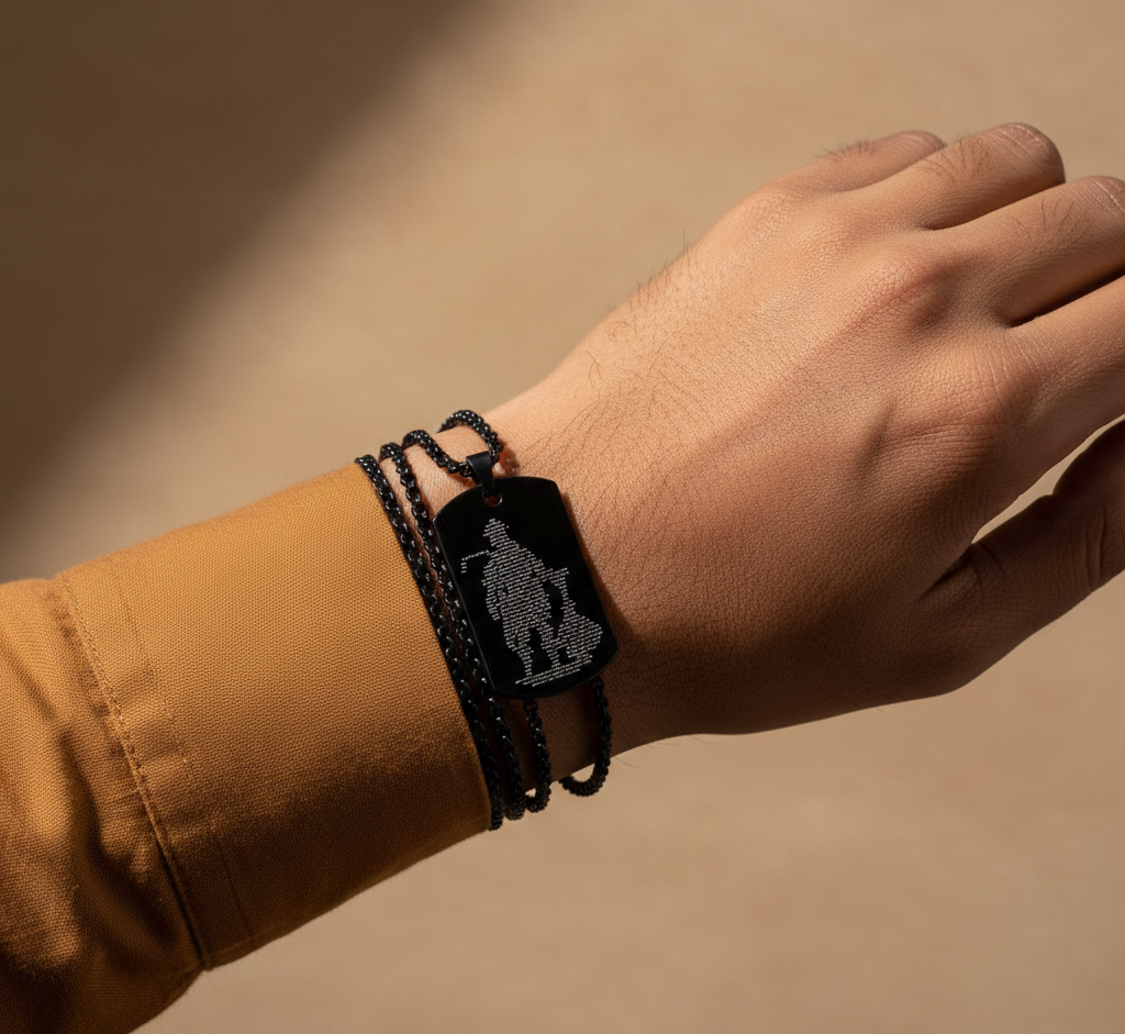 Hanuman Chalisha Pendant with Chain