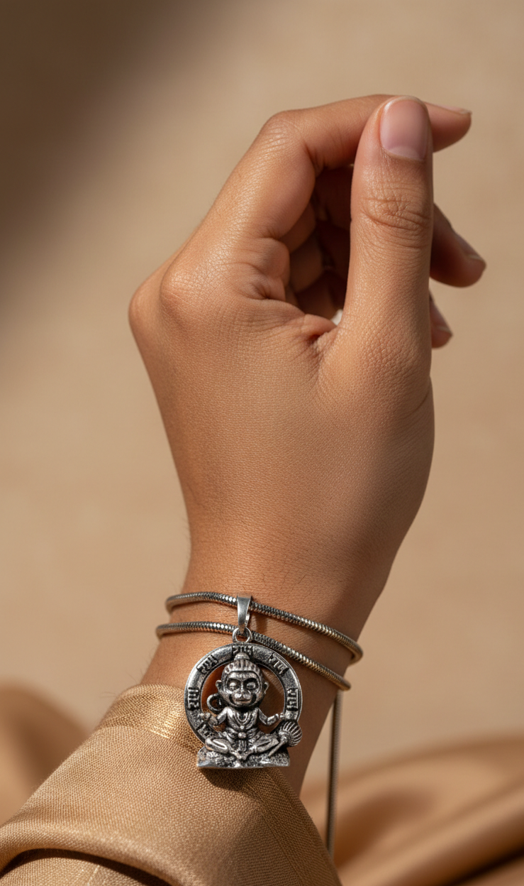 Lord Bal Hanuman Pendant with Chain